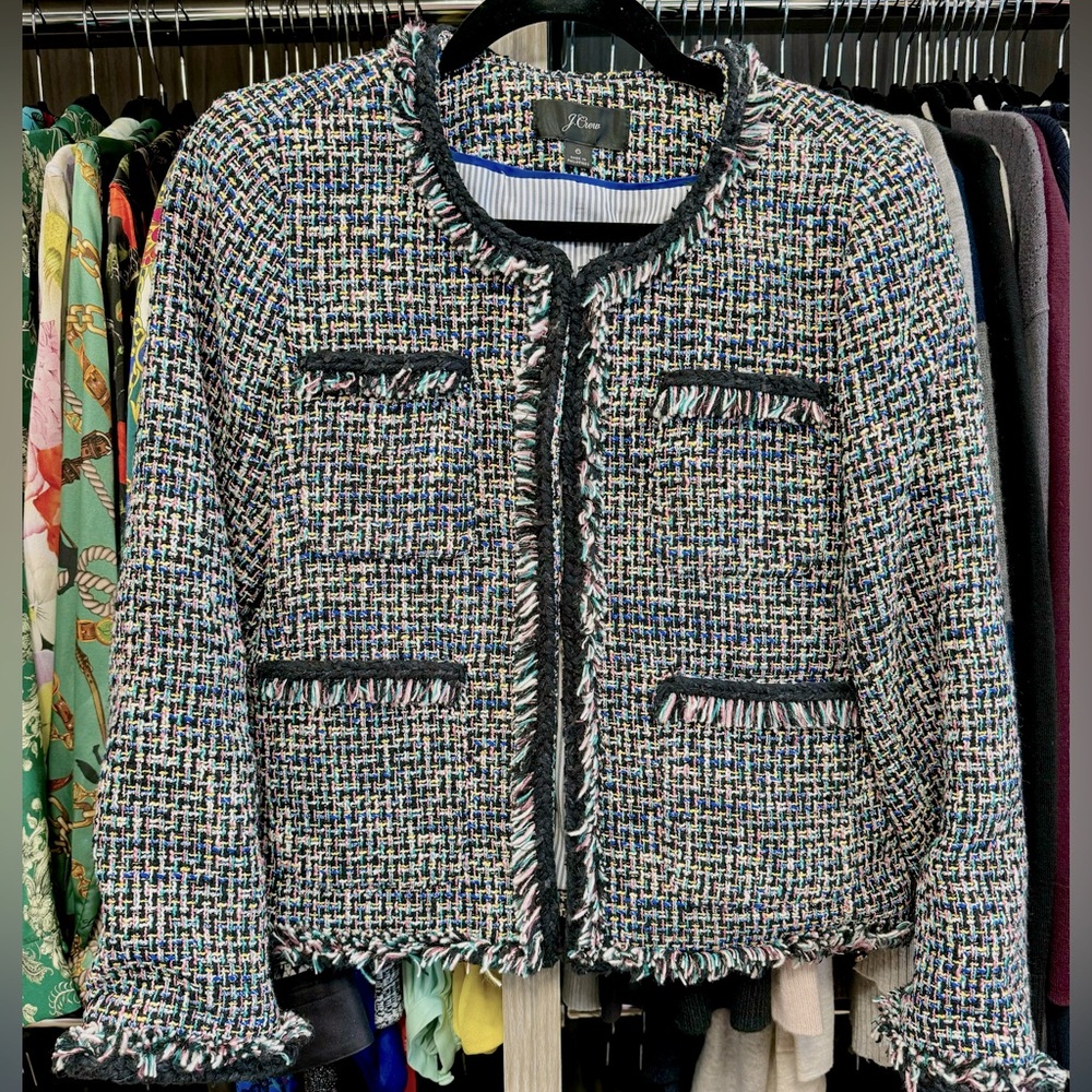 J. Crew tweed ladies jacket size 6